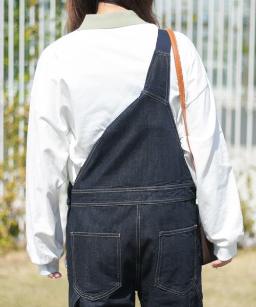 PairPair（ペアペア）の「ワンポイント刺繍カラーシャツ(ユニセックス)（Tシャツ/カットソー・メンズ・グレイッシュブルー/アイボリー/オフホワイト・MEDIUM/LARGE）」の8枚目の写真