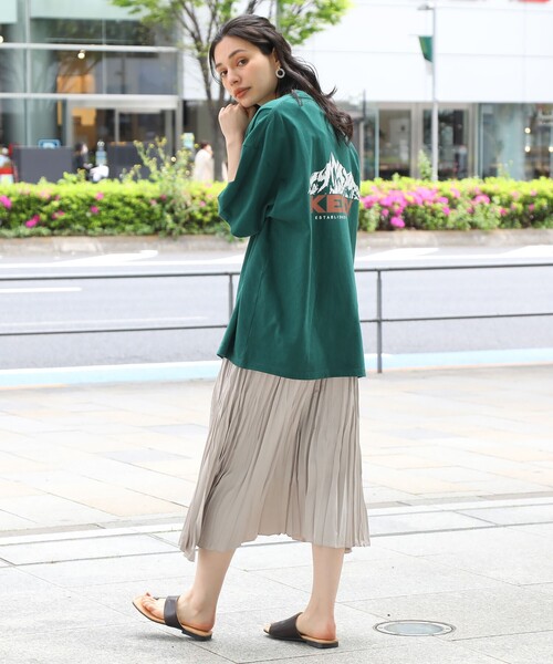 KELTY（ケルティ）の「◆【WEB限定】KELTY/ケルティー別注ビックシルエットヴィンテージライクバックプリントTEE（Tシャツ/カットソー・メンズ・オフホワイト/グリーン/ホワイト系3/パープル/チャコールグレー・01/02/03/04）」の18枚目の写真