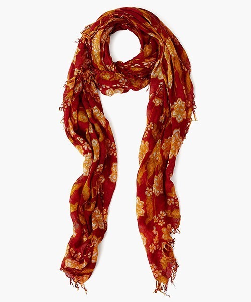 花柄プリント カシミヤシルクストール BRH-SC-530