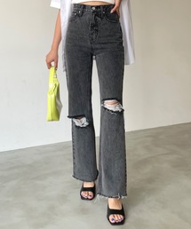 SHAGGIE | ダメージロングデニムパンツ(デニムパンツ)