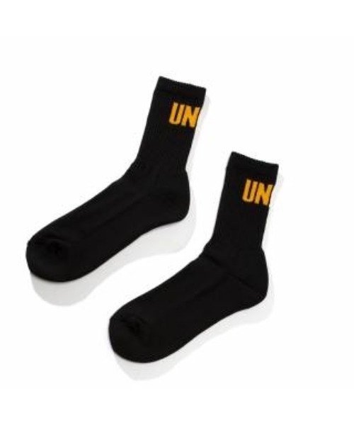 UNION（ユニオン）の「Premium Crew Socks / Big Logo UNION ユニオン ソックス 靴下（ソックス/靴下・メンズ・ホワイト/ブラック/ホワイト×イエロー/ライトグレー/ライトカーキ/カーキ系1/ブラック×ホワイト・FREE）」の4枚目の写真