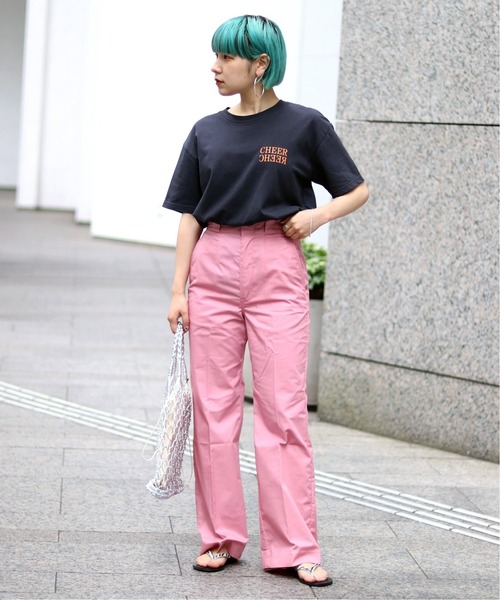 Dickies（ディッキーズ）の「【Dickies/ディッキーズ 】DICKIES for JOINTWORKSハイウエストフレアパンツ（その他パンツ・レディース・グレー/ライトブルー/ブラック/ピンク・MEDIUM/LARGE/SMALL）」の7枚目の写真