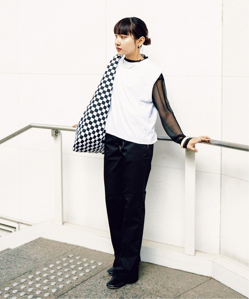 Dickies（ディッキーズ）の「【Dickies/ディッキーズ 】DICKIES for JOINTWORKSハイウエストフレアパンツ（その他パンツ・レディース・グレー/ライトブルー/ブラック/ピンク・MEDIUM/LARGE/SMALL）」の9枚目の写真