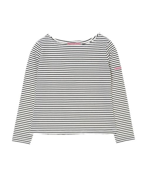 Maison de FLEUR(メゾンドフルール)の「フレンチボーダープルオーバー(Tシャツ/カットソー・レディース・ブラック/レッド/ピンク・FREE)」の18枚目の写真