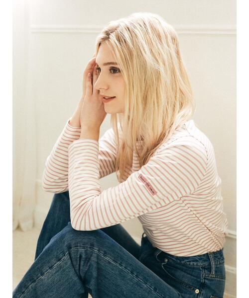 Maison de FLEUR(メゾンドフルール)の「フレンチボーダープルオーバー(Tシャツ/カットソー・レディース・ブラック/レッド/ピンク・FREE)」の13枚目の写真