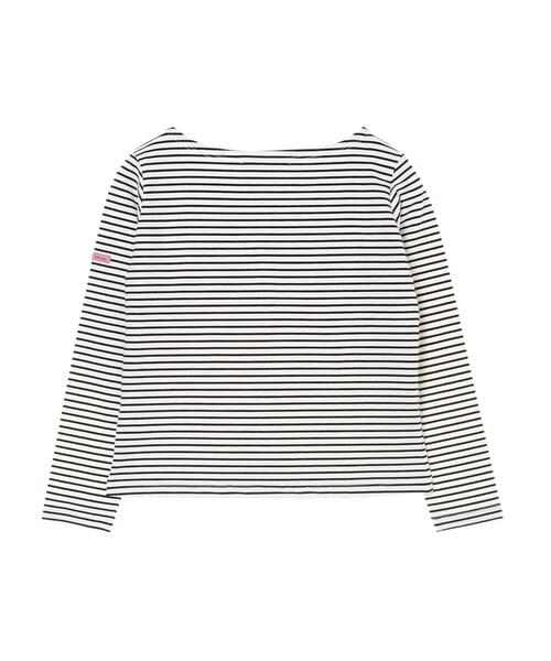 Maison de FLEUR(メゾンドフルール)の「フレンチボーダープルオーバー(Tシャツ/カットソー・レディース・ブラック/レッド/ピンク・FREE)」の14枚目の写真