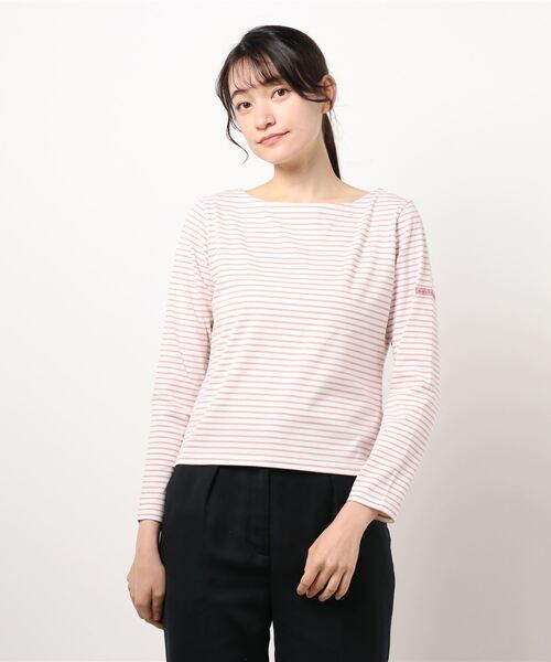 Maison de FLEUR(メゾンドフルール)の「フレンチボーダープルオーバー(Tシャツ/カットソー・レディース・ブラック/レッド/ピンク・FREE)」の15枚目の写真