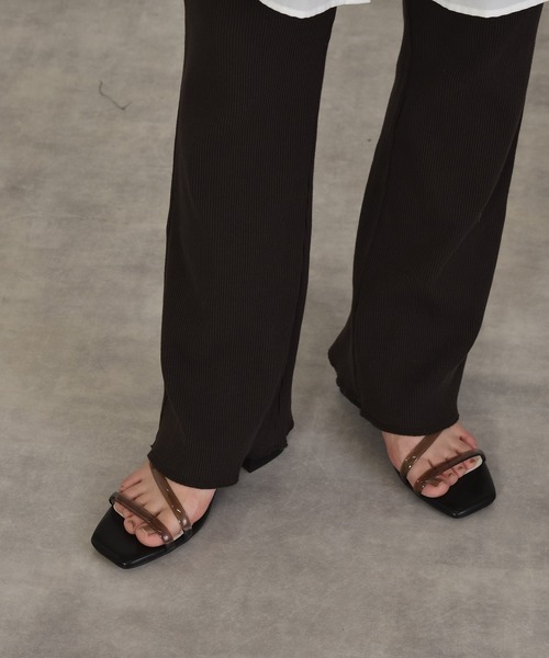 W Closet ダブルクローゼット の クリアチューブミュール サンダル Wear