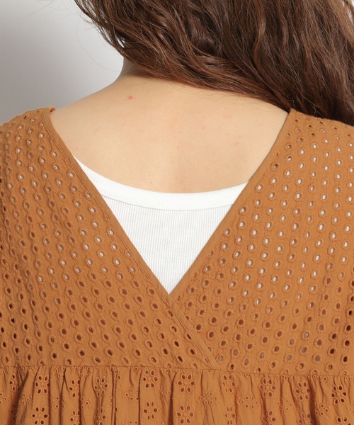 niko and...（ニコアンド）の「パッチワークレースマキシワンピース（ワンピース・レディース・ブラック/ブラウン/アイボリー・MEDIUM/LARGE）」の15枚目の写真