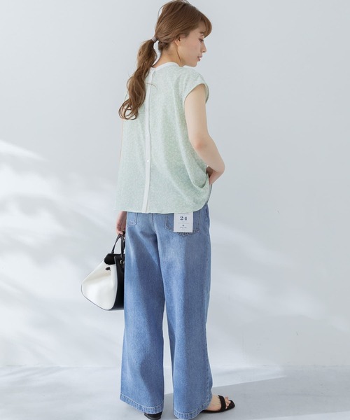 URBAN RESEARCH Sonny Label（アーバンリサーチサニーレーベル）の「2WAYフラワープリントブラウスSETUP対応（シャツ/ブラウス・レディース・ミント/ブラック/ベージュ・FREE）」の7枚目の写真