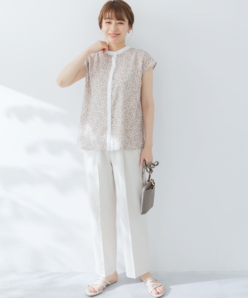 URBAN RESEARCH Sonny Label（アーバンリサーチサニーレーベル）の「2WAYフラワープリントブラウスSETUP対応（シャツ/ブラウス・レディース・ミント/ブラック/ベージュ・FREE）」の11枚目の写真