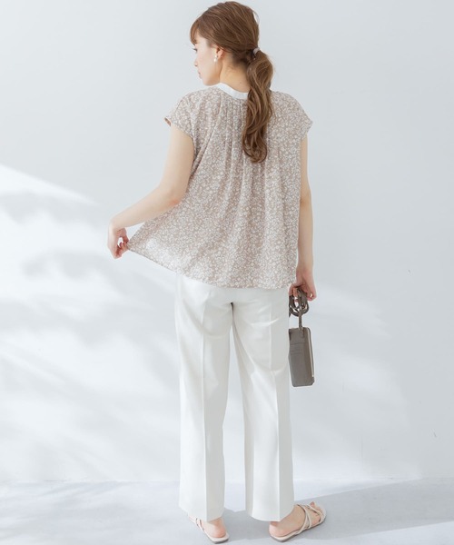 URBAN RESEARCH Sonny Label（アーバンリサーチサニーレーベル）の「2WAYフラワープリントブラウスSETUP対応（シャツ/ブラウス・レディース・ミント/ブラック/ベージュ・FREE）」の12枚目の写真