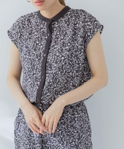 URBAN RESEARCH Sonny Label（アーバンリサーチサニーレーベル）の「2WAYフラワープリントブラウスSETUP対応（シャツ/ブラウス・レディース・ミント/ブラック/ベージュ・FREE）」の13枚目の写真
