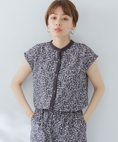 URBAN RESEARCH Sonny Label（アーバンリサーチサニーレーベル）の「2WAYフラワープリントブラウスSETUP対応（シャツ/ブラウス・レディース・ミント/ブラック/ベージュ・FREE）」の15枚目の写真