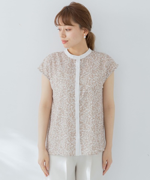 URBAN RESEARCH Sonny Label（アーバンリサーチサニーレーベル）の「2WAYフラワープリントブラウスSETUP対応（シャツ/ブラウス・レディース・ミント/ブラック/ベージュ・FREE）」の18枚目の写真