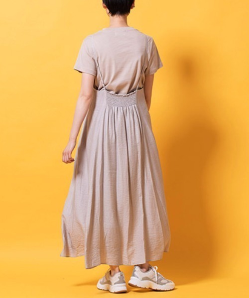 ワンピース ドレス ワンピースbleublanc ロートレアモンブルーブラン のファッション 麻混シャーリングキャミワンピース ワンピース Lautreamont ワンピース ドレス ワンピースbleublanc ロートレアモンブルーブラン のファッション 麻混シャーリングキャミワンピース ワンピース Lautreamont