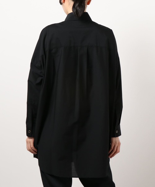 LOUNGEDRESS(ラウンジドレス)の「オーバーフィットシャツ(シャツ/ブラウス・レディース・ブルー/オフホワイト/ブラック・FREE)」の7枚目の写真