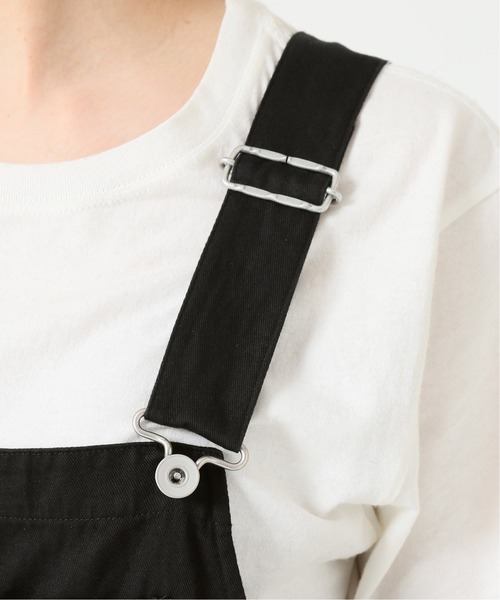 JOURNAL STANDARD(ジャーナルスタンダード)の「コットンリネンツイルオーバーオール◆(サロペット/オーバーオール・レディース・ブラック/ナチュラル・38/36)」の11枚目の写真