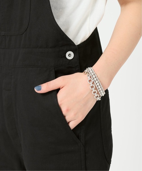 JOURNAL STANDARD(ジャーナルスタンダード)の「コットンリネンツイルオーバーオール◆(サロペット/オーバーオール・レディース・ブラック/ナチュラル・38/36)」の18枚目の写真