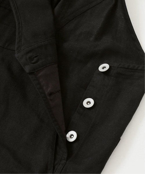 JOURNAL STANDARD(ジャーナルスタンダード)の「コットンリネンツイルオーバーオール◆(サロペット/オーバーオール・レディース・ブラック/ナチュラル・38/36)」の6枚目の写真