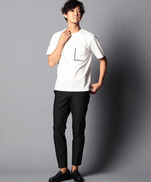 Stutostein Nolley's（シュテットシュタインノーリーズ）の「配色ポケット付き Tシャツ（Tシャツ/カットソー・メンズ・ブラック/ホワイト・SMALL/MEDIUM/LARGE）」の12枚目の写真