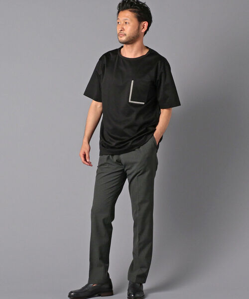 Stutostein Nolley's（シュテットシュタインノーリーズ）の「配色ポケット付き Tシャツ（Tシャツ/カットソー・メンズ・ブラック/ホワイト・SMALL/MEDIUM/LARGE）」の9枚目の写真