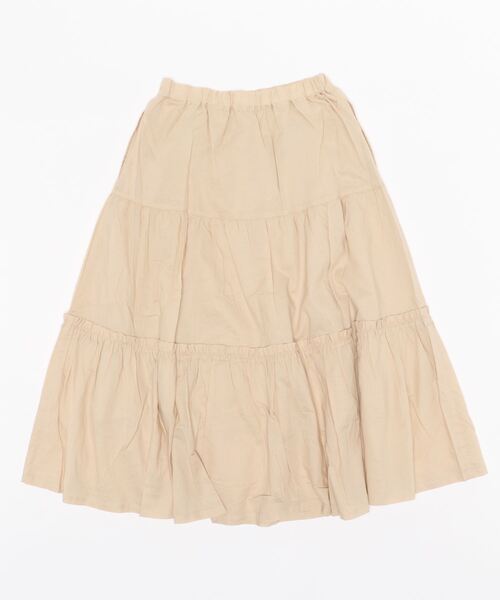 Lindsay(リンジィ)の「ティアードスカート(スカート・キッズ・ライトベージュ/オフホワイト/ライトカーキ・160cm/150cm/140cm)」の8枚目の写真
