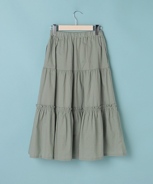 Lindsay(リンジィ)の「ティアードスカート(スカート・キッズ・ライトベージュ/オフホワイト/ライトカーキ・160cm/150cm/140cm)」の13枚目の写真