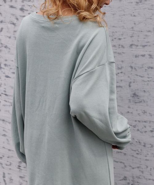 nina mew（ニーナミュウ）の「パフスリーブフレアスウェットワンピース（ワンピース・レディース・ピンク/ブラック・FREE）」の7枚目の写真