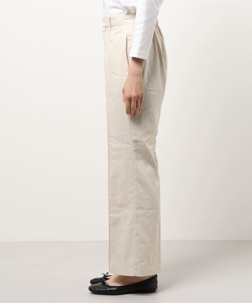 White Collection（ホワイトコレクション）の「リネンフレアーパンツ（その他パンツ・レディース・アイボリー/カーキ・FREE）」の22枚目の写真