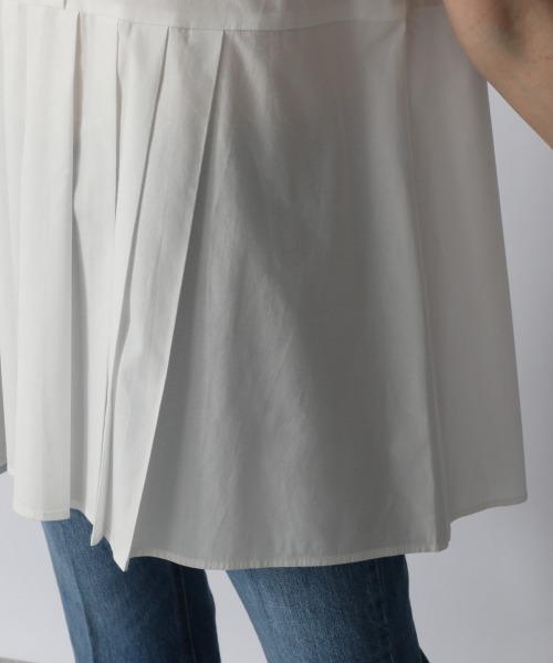 LOWRYS FARM(ローリーズファーム)の「タックシャツショートスリーブ 952035(シャツ/ブラウス・レディース・ブラック/オフホワイト/グリーン・FREE)」の13枚目の写真