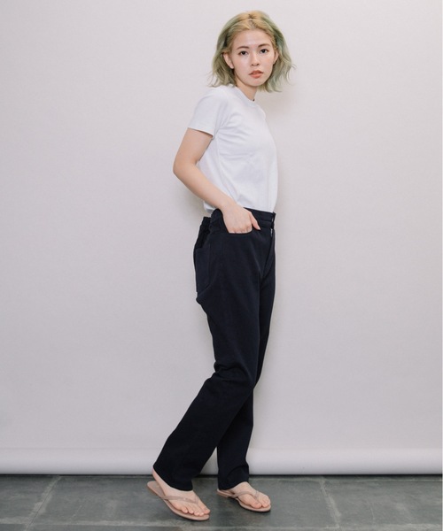 miniyu（ミニュウ）の「【NIMES】テーパードカラーパンツ（その他パンツ・レディース・ホワイト/ブルー/ネイビー・1）」の2枚目の写真