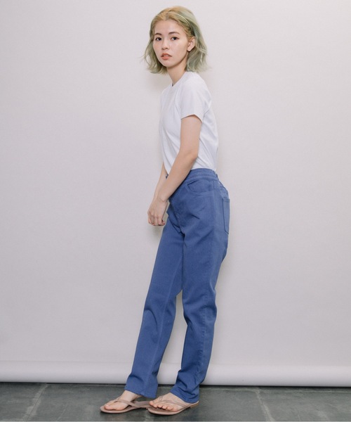 miniyu（ミニュウ）の「【NIMES】テーパードカラーパンツ（その他パンツ・レディース・ホワイト/ブルー/ネイビー・1）」の3枚目の写真