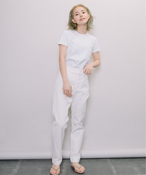 miniyu（ミニュウ）の「【NIMES】テーパードカラーパンツ（その他パンツ・レディース・ホワイト/ブルー/ネイビー・1）」の6枚目の写真