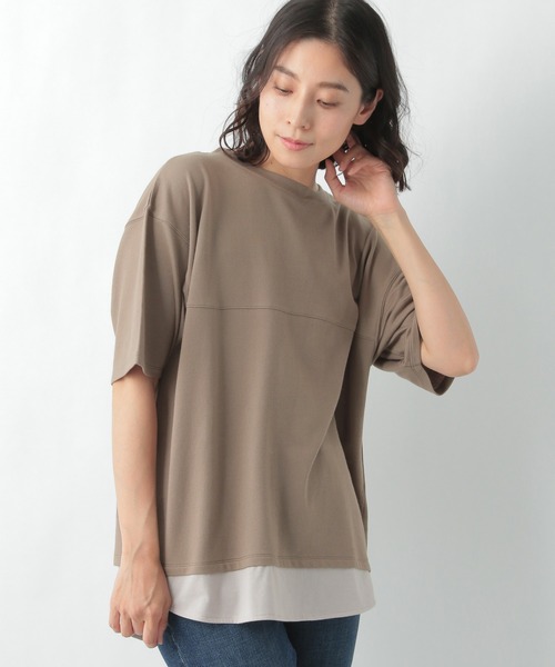 セール 1枚でコーデが完成 フェイクレイヤードｔシャツ２ 9507 Tシャツ カットソー Lepsim レプシィム のファッション通販 Zozotown