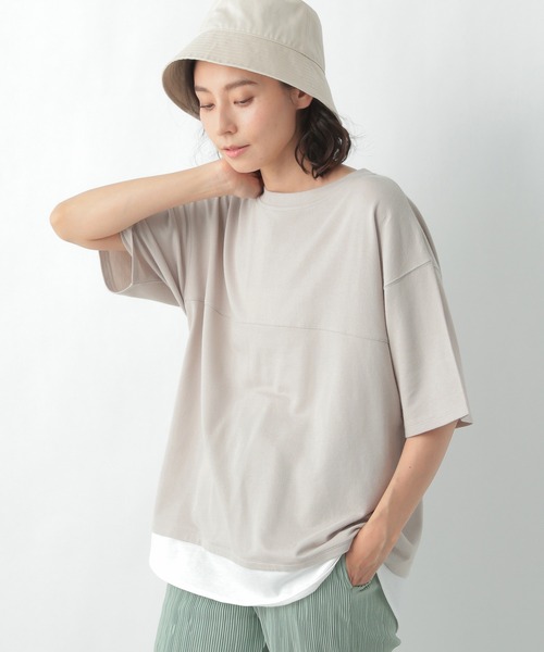 セール 1枚でコーデが完成 フェイクレイヤードｔシャツ２ 9507 Tシャツ カットソー Lepsim レプシィム のファッション通販 Zozotown