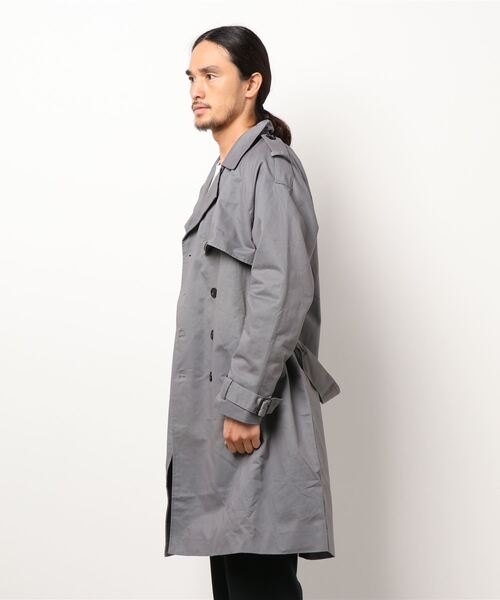 minsobi（ミンソビ）の「トレンチコート（トレンチコート・メンズ・グレー・FREE）」の5枚目の写真