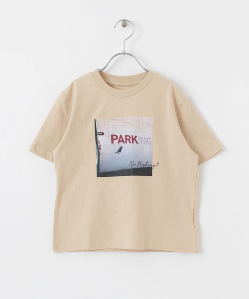 URBAN RESEARCH DOORS(アーバンリサーチドアーズ)の「PARKINGプリントTシャツ(KIDS)(Tシャツ/カットソー・キッズ・オフホワイト/ベージュ/スミクロ・90/105/150/120/135)」の8枚目の写真