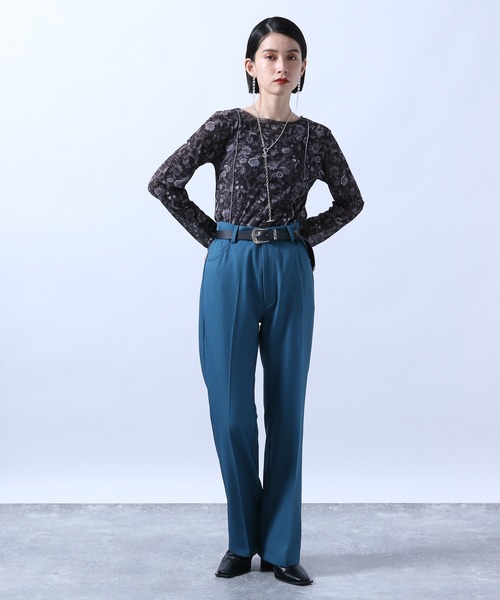 HARE（ハレ）の「FLOWERキリカエカットソー(HARE)（Tシャツ/カットソー・レディース・ブラック/ベージュ/ネイビー・FREE）」の21枚目の写真