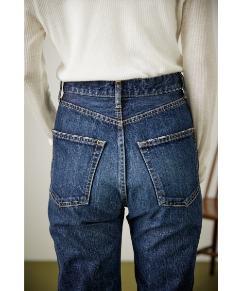 BLACK BY MOUSSY（ブラックバイマウジー）の「DRIP blue denim（ドリップブルーデニム）（デニムパンツ・レディース・ブルー・23inch/24inch/25inch/26inch）」の8枚目の写真