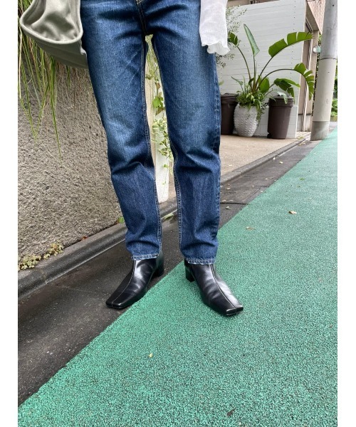 BLACK BY MOUSSY（ブラックバイマウジー）の「DRIP blue denim（ドリップブルーデニム）（デニムパンツ・レディース・ブルー・23inch/24inch/25inch/26inch）」の5枚目の写真