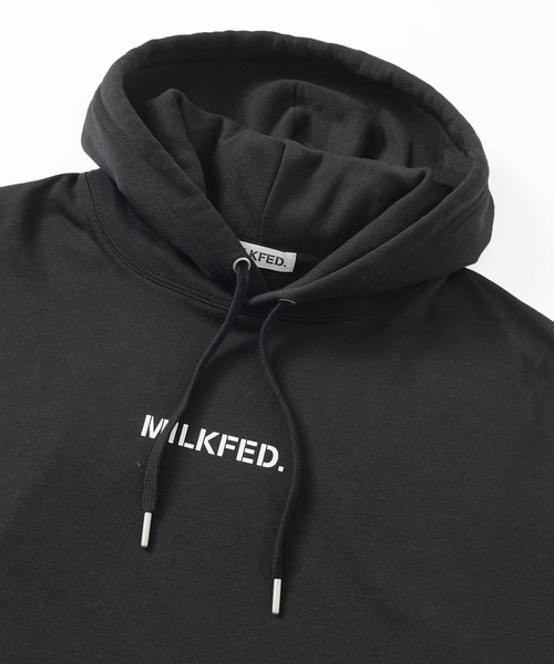パーカー MILKFED. STENCIL LOGO WIDE SWEAT HOODIE MILKFED.（ミルクフェド） パーカー STENCIL LOGO WIDE SWEAT HOODIE