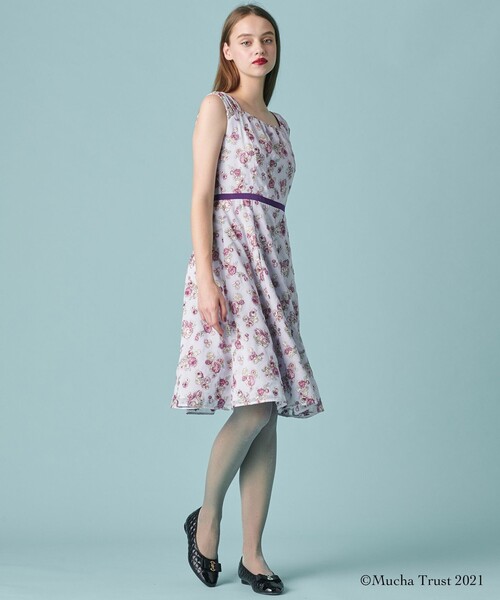 極美品 TOCCA GYPSY DEEP ROSE ワンピース ドレス 花柄 4 TOCCA（トッカ）の「【洗える！】GYPSY DEEP ROSE ドレス（ワンピース