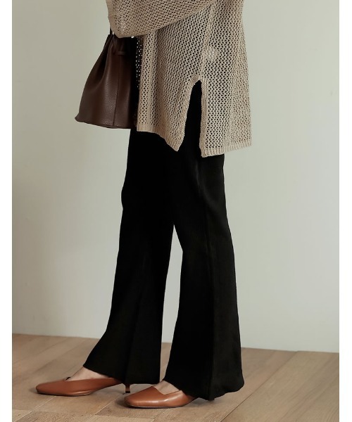 Re:EDIT（リエディ）の「リブニットレギンスパンツ（レギンス/スパッツ・レディース・グリーン/モカ/グレー/ベージュ/ブラック・MEDIUM/LARGE/SHORT）」の16枚目の写真