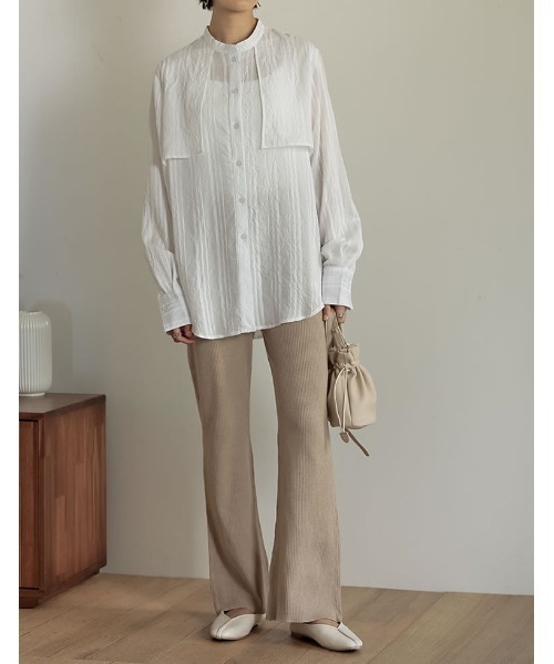 Re:EDIT（リエディ）の「リブニットレギンスパンツ（レギンス/スパッツ・レディース・グリーン/モカ/グレー/ベージュ/ブラック・MEDIUM/LARGE/SHORT）」の18枚目の写真