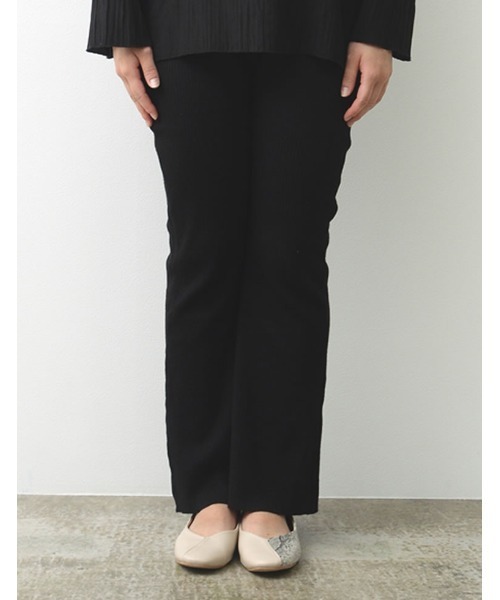 Re:EDIT（リエディ）の「リブニットレギンスパンツ（レギンス/スパッツ・レディース・グリーン/モカ/グレー/ベージュ/ブラック・MEDIUM/LARGE/SHORT）」の19枚目の写真