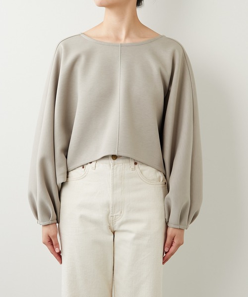 Emma Taylor tシャツ ライトダンボールジップキーネックドルマン
