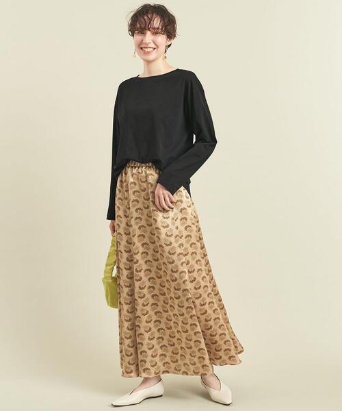 BEAUTY&YOUTH UNITED ARROWS（ビューティーアンドユースユナイテッドアローズ）の「【WEB限定】by ※ドロップショルダーロングスリーブカットソー ∴（Tシャツ/カットソー・レディース・オフホワイト/ブラック/ライム/ライラック/その他2・FREE）」の19枚目の写真