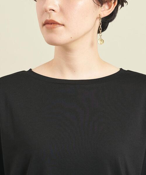 BEAUTY&YOUTH UNITED ARROWS（ビューティーアンドユースユナイテッドアローズ）の「【WEB限定】by ※ドロップショルダーロングスリーブカットソー ∴（Tシャツ/カットソー・レディース・オフホワイト/ブラック/ライム/ライラック/その他2・FREE）」の12枚目の写真