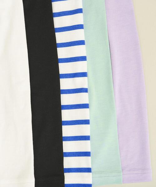 BEAUTY&YOUTH UNITED ARROWS（ビューティーアンドユースユナイテッドアローズ）の「【WEB限定】by ※ドロップショルダーロングスリーブカットソー ∴（Tシャツ/カットソー・レディース・オフホワイト/ブラック/ライム/ライラック/その他2・FREE）」の9枚目の写真